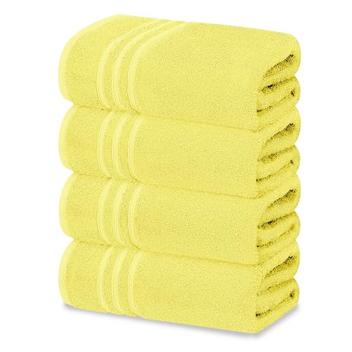 Tens Towels 4 Piece Bath Towels Set 100% Cotton 27 inches x 54 inches