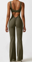 Seamless Hollow Yoga Bodysuit - Women's Casual Activewear