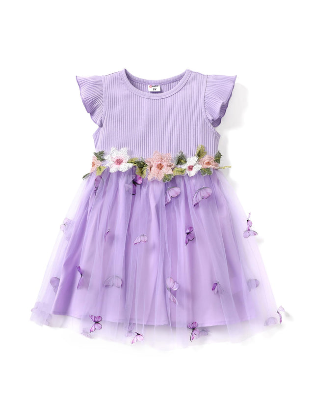 PATPAT Girls Tulle Dress Tutu Party Birthday Poster Formal Fancy