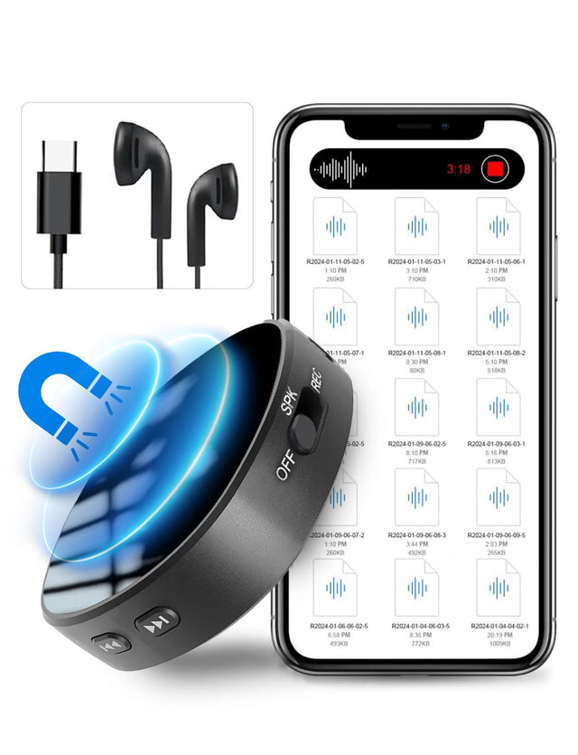 128GB Voice Activated Recorder Device