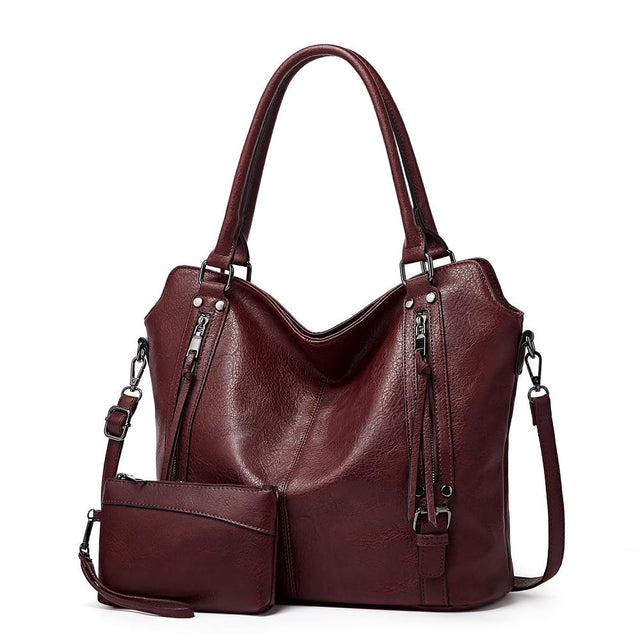 Pahajim bags for women shoulder bag crossbody bags for women tote bag for women womens carry purse women Large Hobo Soft Bag Zipper Leather Tote Bag Hobo Bags Travel (Purple red)