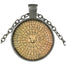 Islamic Pendant Necklace with Mandala Design (7 Colors)