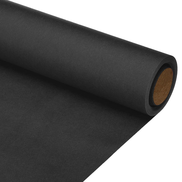 PATIKIL Wrapping Paper 15"x315"(26) 80 GSM Craft Paper Roll Kraft Packing Paper for Poster Bulletin Board Gift Wrapping Flower Bouquet Wrapping Black