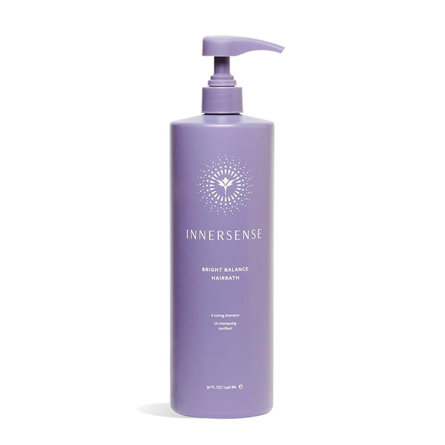 INNERSENSE Organic Beauty - Natural Bright Balance Purple Toning Hairbath | Non-Toxic Cruelty-Free Haircare (32 fl oz | 946 ml)