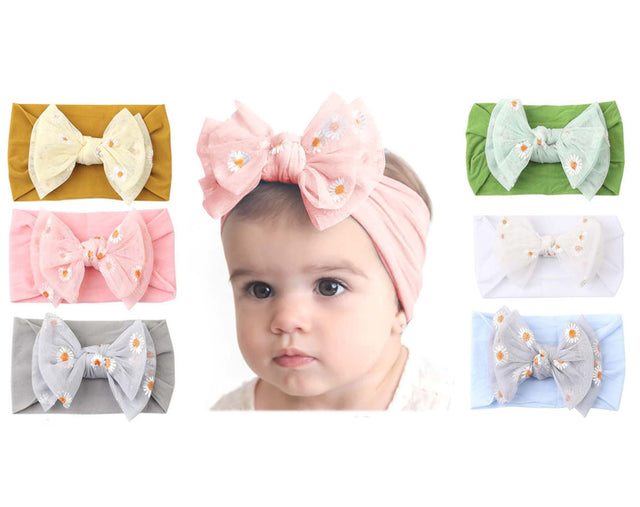 LDDCX Baby Daisies flowers Headbands Infant Baby Girls