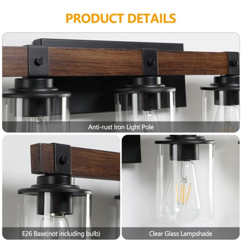 5 Lamps Farmhouse Dresser Lamps Rustic Bathroom Lamps Bathroom