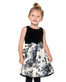 The Childrens Place Baby Girls and Toddler Sleeveless Dressy Dresses Black White Floral