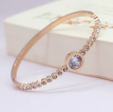Gold-Plated Titanium Steel and Haoshi Bracelets
