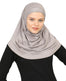 Prien Chic Ready To Wear Hijab For Women Muslim Long Turban Undercap Set Instant Scarf Prayer Clothes For Girls Abaya (Light Mink)