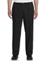 Harbor Bay by DXL Mens Big and Tall Elastic-Waist Pants Black x