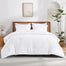 Andency White Queen Size Comforter Set 3 Pieces Boho Solid Bedding Comforters & Sets Modern Reversible Soft Lightweight All Season Bed Set for Men Women (90x90Inch Comforter & 2 Pillowcases)
