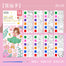 Kids Watercolor Coloring Book with Portable Paints