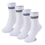 UMELOK Girls Athletic Socks Boys Socks Flat Toe Seams Crew Socks