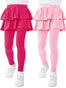 Resinta 2 Pack Girls Pants School Uniform Pants Warm Leggings