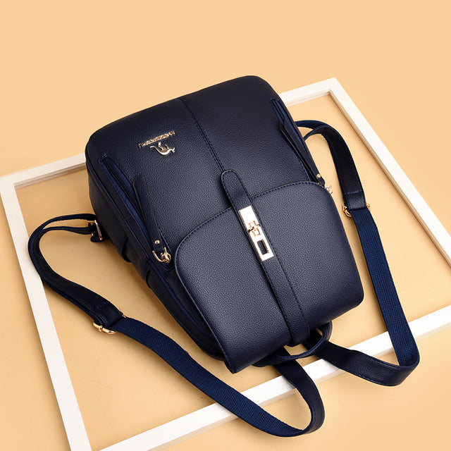 Fashion Leather Backpacks for Women and Girls
