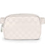 DANCOUR Checkered Belt Bag Cross Body Bag Fanny Pack Leather Fanny Pack Crossbody Fanny Packs For Women Crossbody Bags for Women Waist Bag Crossbody Fanny Pack For Women Off White Fanny Pack