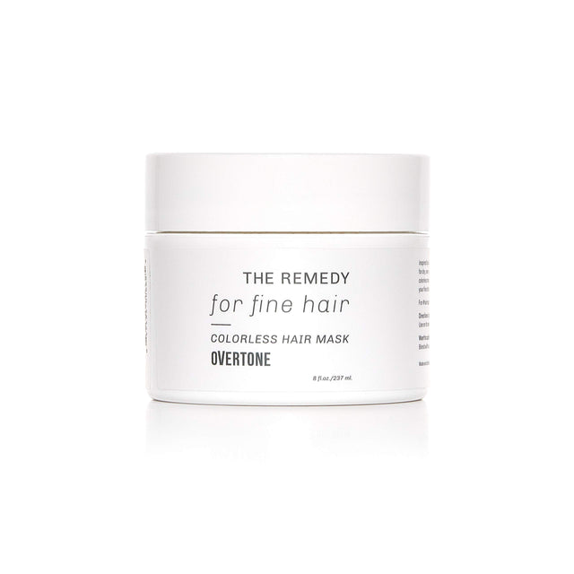 oVertone Haircare The Remedy for Fine Hair Colorless Hydrating Mask with Shea Butter & Coconut Oil Cruelty-Free 8 oz