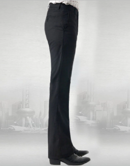 Men's Flared Boot Cut Trousers - Business Casual Pants