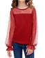 Arshiner Long Sleeve Tee Shirts for Teen Girls Puff Sleeve with Swiss