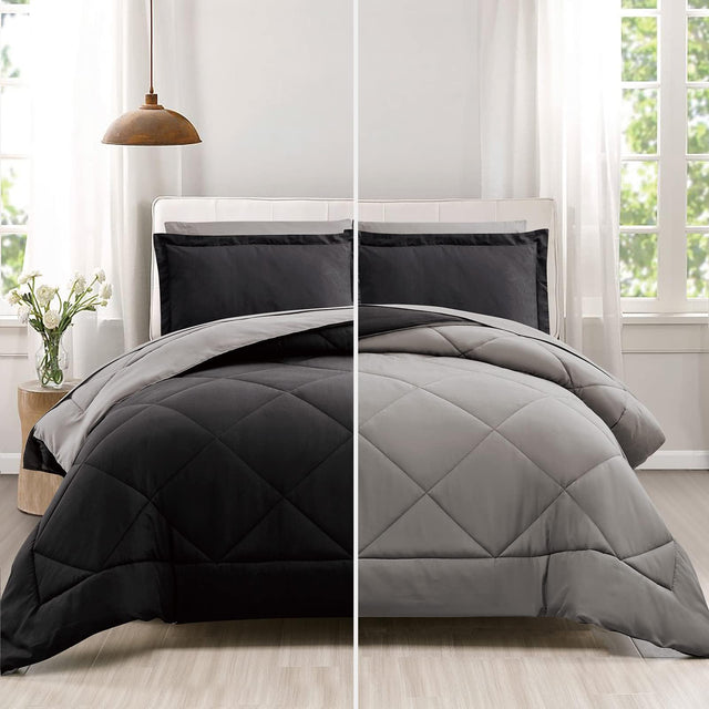 Furnishh Queen Comforter Set 7 Pieces Bed in a Bag Full/Queen