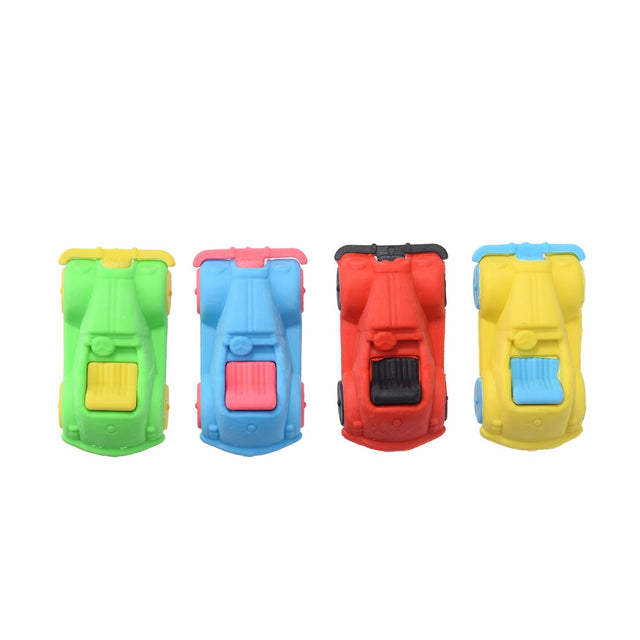 KUNFOWL 12 Pack Car Erasers for Kids 3D Erasers for Boys and Girls Fun Take Apart Erasers for School Supplies Prize Gifts Party Favors