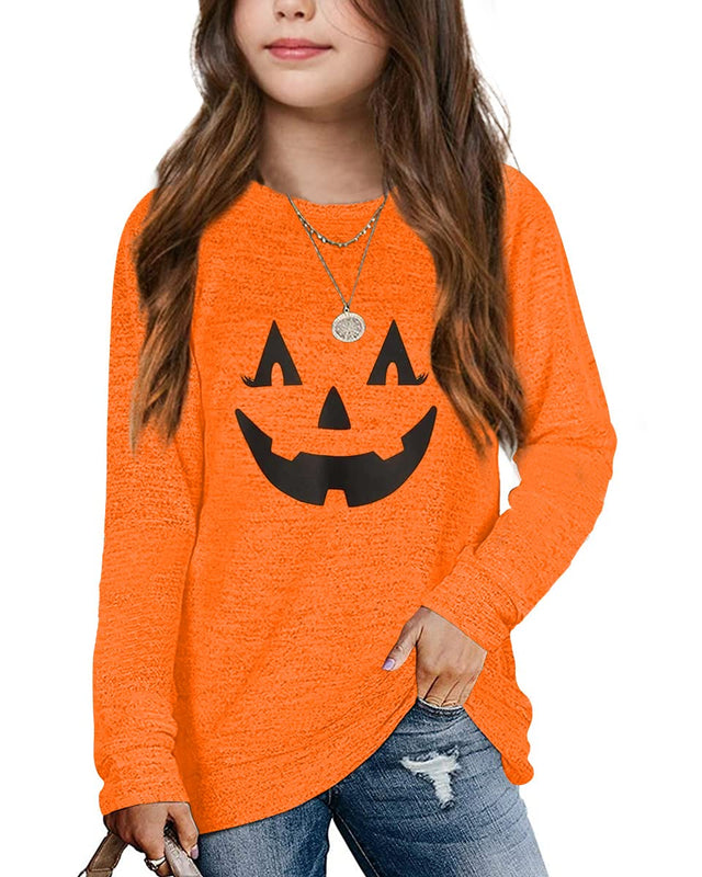 Apbondy Girls Shirts Casual Long Sleeve Crewneck Loose Striped