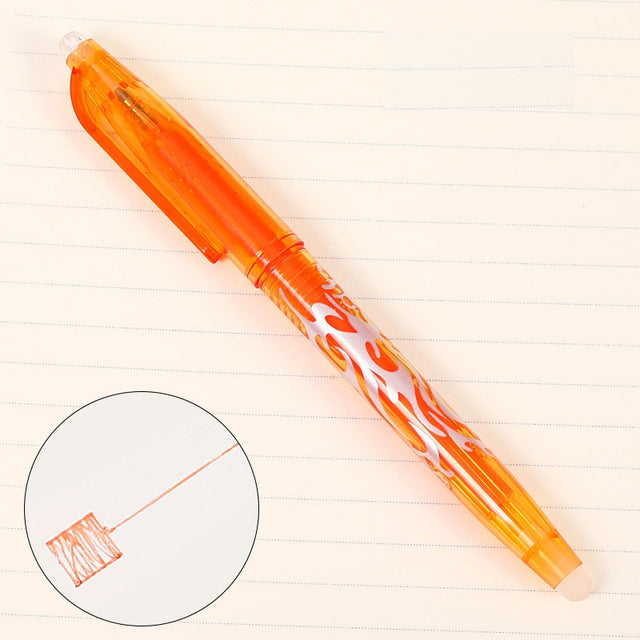 8-Color Erasable Gel Pens - 0.5mm Ballpoint Pens