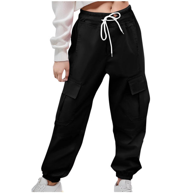 Girls Clothing Cargo Pants for Girls Cute Trendy Drawstring Baggy