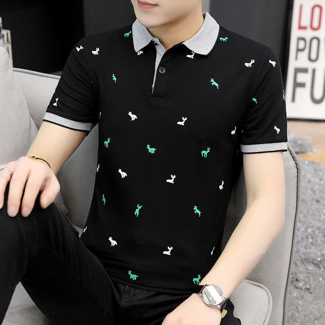 Men's Printed Polo Shirts - Summer Oversized Casual Tee