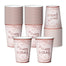 24Pcs Rose Gold Cups 9oz Pink disposable cups bridal shower