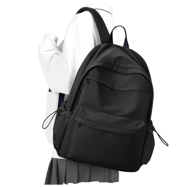 VECAVE School Backpack College High School Bags backpack for Boys Girls Teens Waterproof Bookbag Casual Lightweight Travel Rucksack Daypack Backpacks for Men Women Black