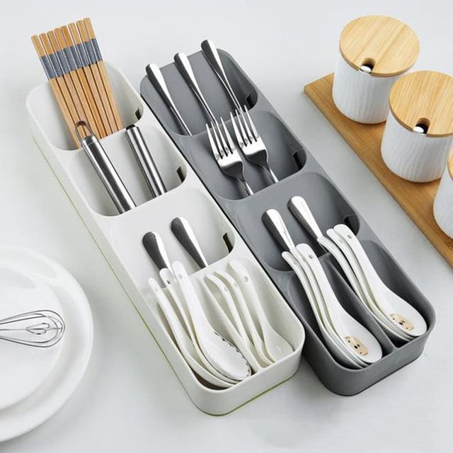 Cutlery Storage Box for Kitchen Drawer Organization