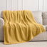 Yellow 300GSM Fleece Throw Blanket for Couch Sofa Bed 40x50 Soft