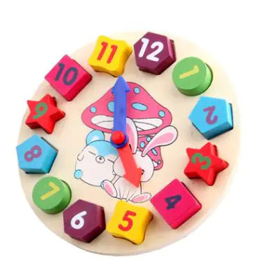 Cartoon Digital Clock Puzzle Educational Toy