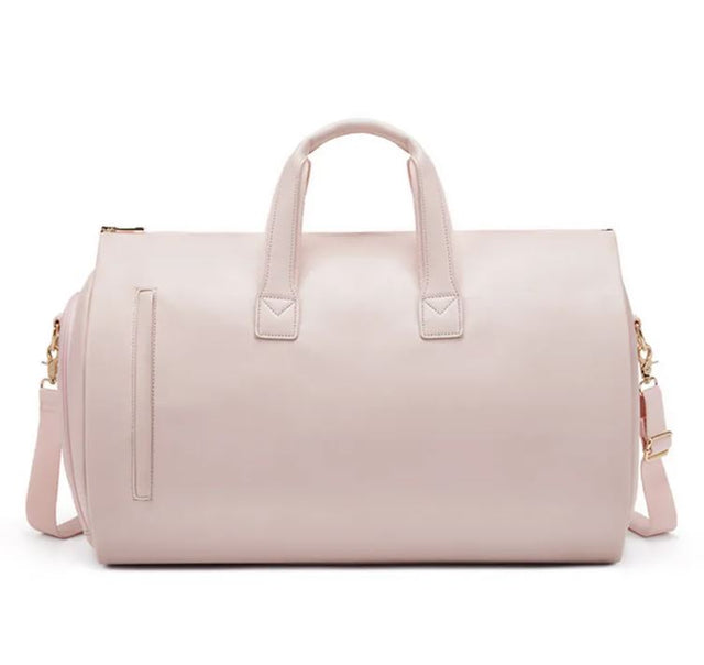 Waterproof Leather Duffle Bag With Adjustable Strap