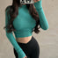 Turtleneck Long Sleeve T-shirts for Women