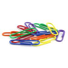 60pc Color Paper Clips- 1.9