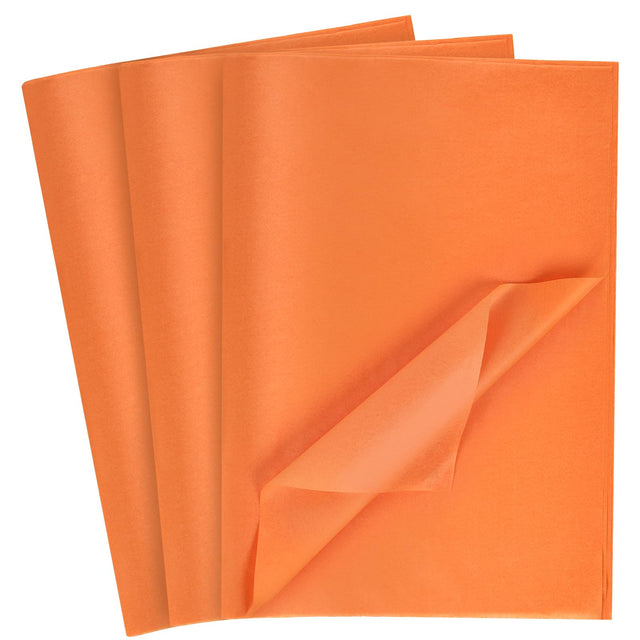Koogel 120 Sheets Tissue Paper Bulk Orange Tissue Paper Gift Wrapping Paper 14 x 20 Inch Craft Tissue Paper for Wedding Birthday DIY Project