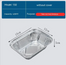 High-Temperature Resistant Disposable Tin Trays for Household Use