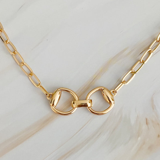 Equestrian Pendant Chain Necklace