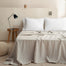 Simple&Opulence 100% Linen Sheet French Flax Flat Sheet Basic