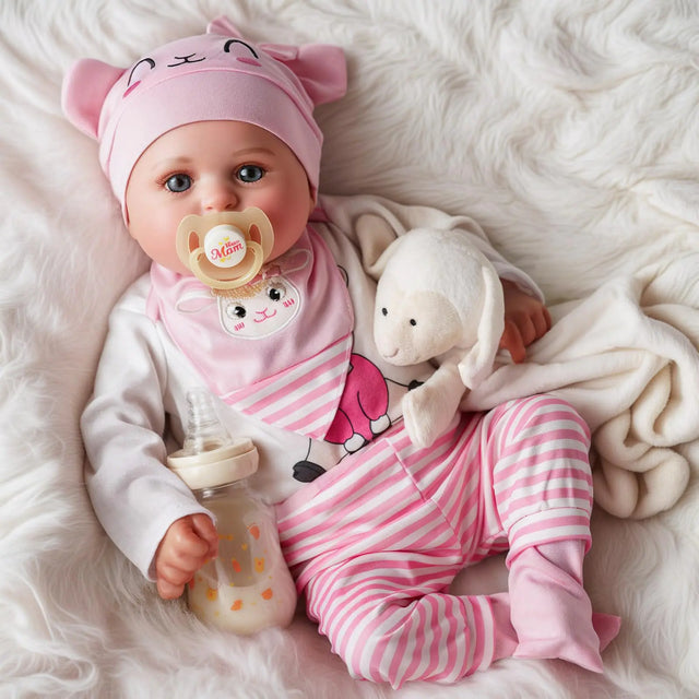 BABESIDE Reborn Baby Dolls - Bailyn 20 Inch Handmade Realistic Baby Doll Soft Body Life Like Baby Dolls Realistic Newborn Baby Dolls for Girls Boys Kids Age 3+