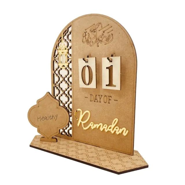 Eid Mubarak Ramadan Countdown Calendar Ornament Decor